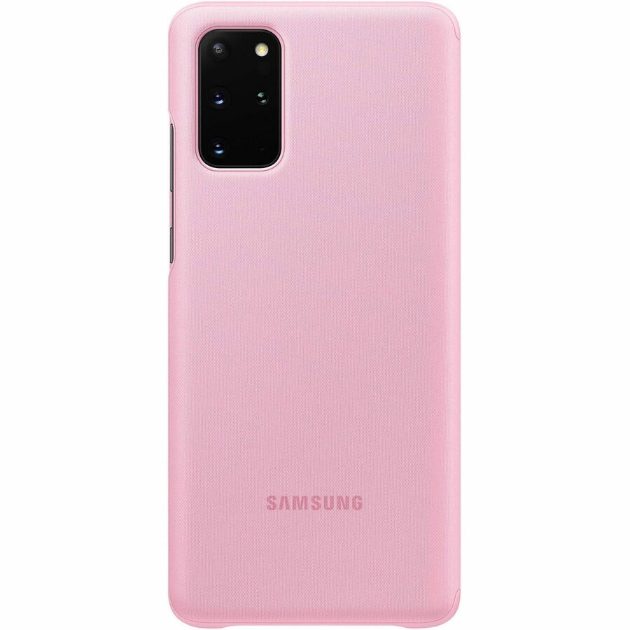 Samsung Smart Clear View Carrying Case Samsung Galaxy S20+ 5G, Galaxy S20+ Smartphone - Pink EF-ZG985CPEGCA