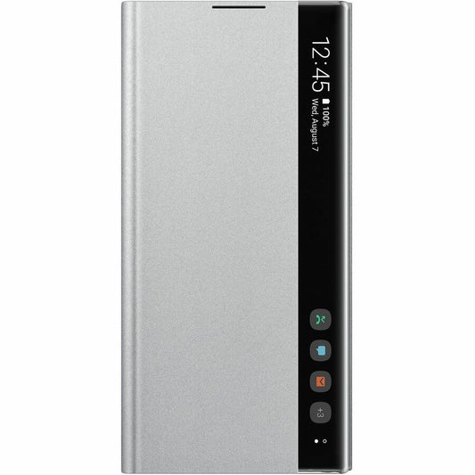 Samsung Clear View EF-ZN975CSEGCA Carrying Case Samsung Galaxy Note10+ Smartphone - Silver EF-ZN975CSEGCA