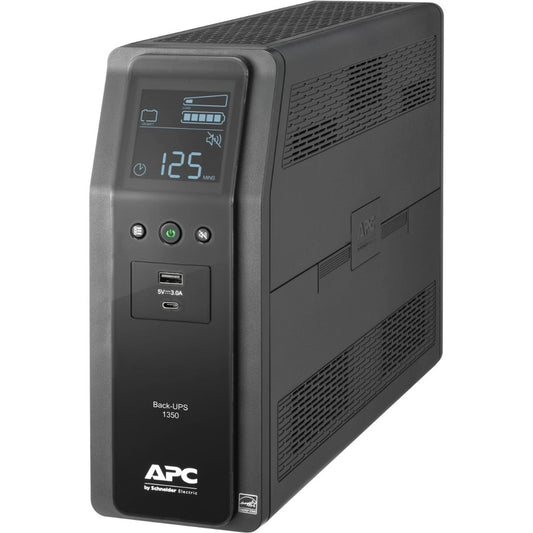 APC by Schneider Electric Back-UPS Pro 1350VA Tower UPS BN1350M2-CA