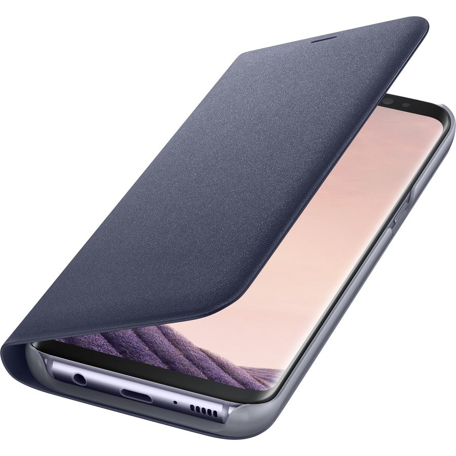 Samsung LED View Carrying Case (Flip) Samsung Galaxy S8 Smartphone - Violet EF-NG950PVEGCA