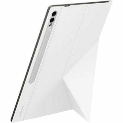 Samsung Book Cover Carrying Case (Book Fold) Samsung Galaxy Tab S9 Ultra Tablet - White EF-BX910PWEGCA