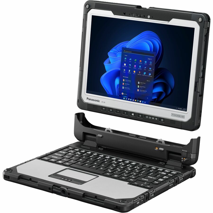 Ordinateur portable 2 en 1 détachable et robuste à écran tactile 12" Panasonic TOUGHBOOK CF-33 CF33REPTTKM - QHD - Intel Core i5 10e génération i5-10310U - Technologie vPro - 16 Go - SSD 512 Go CF33REPTTKM