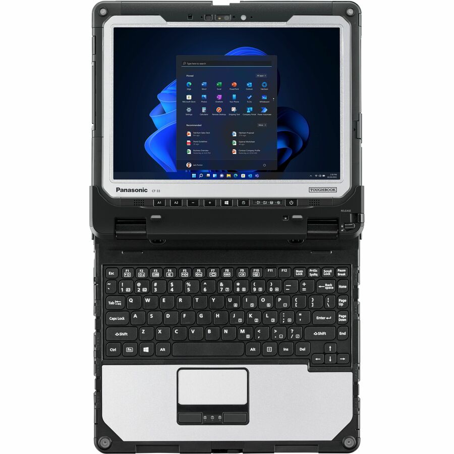 Ordinateur portable 2 en 1 détachable et robuste à écran tactile 12" Panasonic TOUGHBOOK CF-33 CF33REPTTKM - QHD - Intel Core i5 10e génération i5-10310U - Technologie vPro - 16 Go - SSD 512 Go CF33REPTTKM