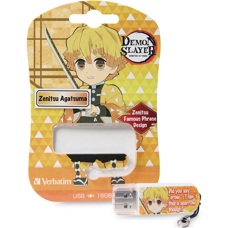 Verbatim 16GB Demon Slayer USB Flash Drive- Zenitsu 71257