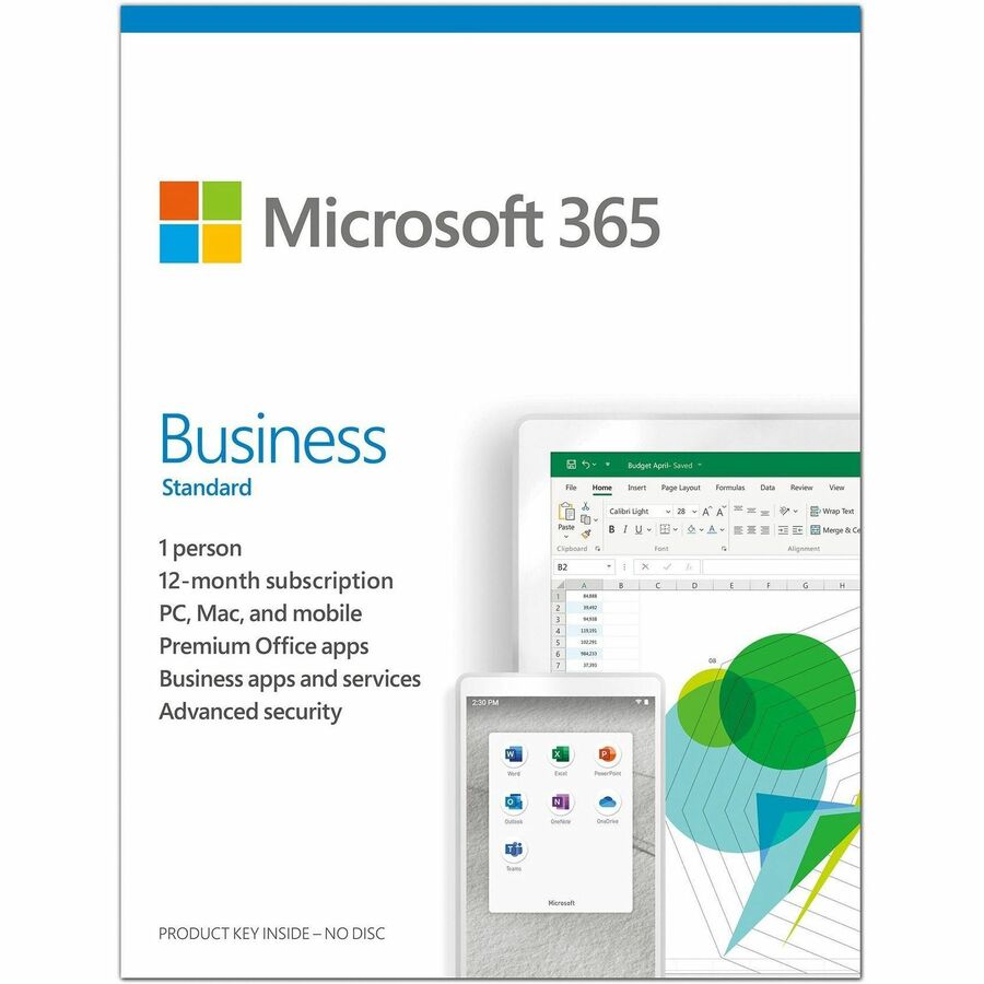 Microsoft 365 Business Standard - Box Pack - 1 User, 5 Devices - 1 Year KLQ-00495