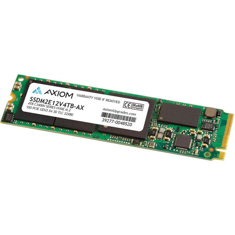 Axiom 4 TB Solid State Drive - M.2 Internal - PCI Express NVMe (PCI Express NVMe 3.0 x4) SSDM2E12V4TB-AX