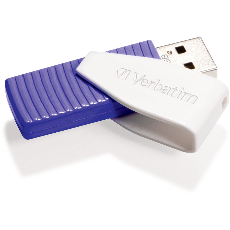 Verbatim 64GB Swivel USB Flash Drive - Violet 49816