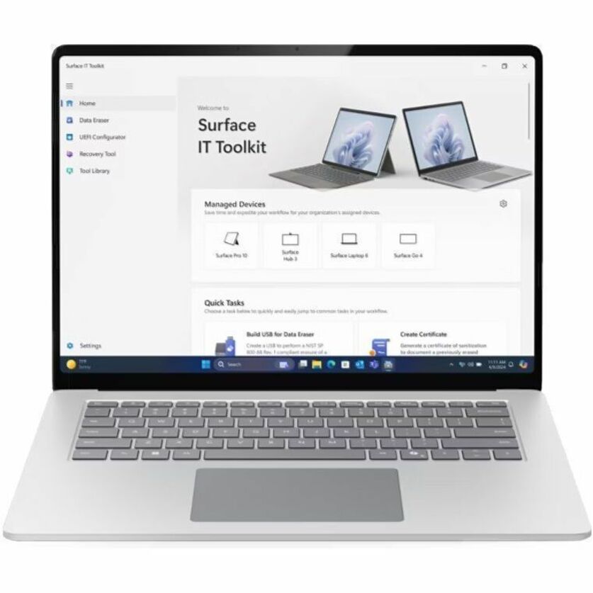 Microsoft Surface Laptop 7 15" Touchscreen Copilot+ PC Notebook - Qualcomm Snapdragon X Elite - 16 GB - 256 GB SSD - English, French Keyboard - Platinum ZHP-00002