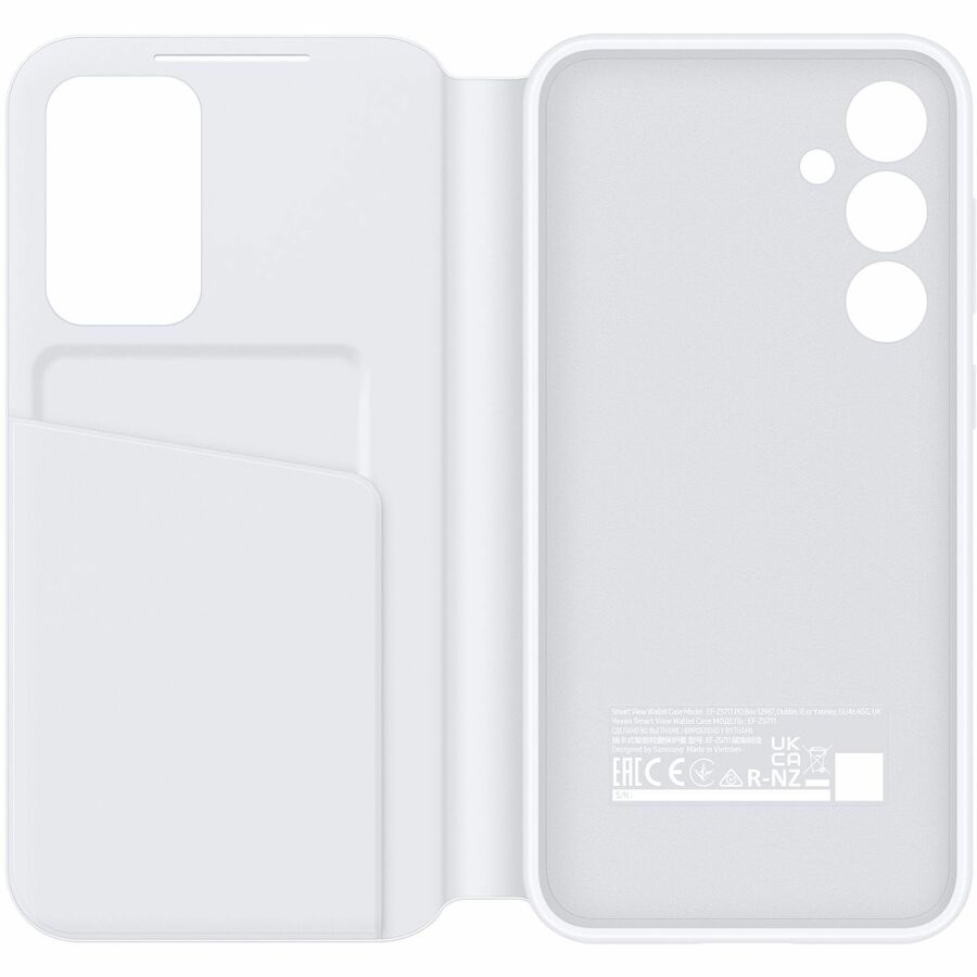 Samsung Smart View Carrying Case (Wallet) Samsung Galaxy S23 FE Smartphone, Card - White EF-ZS711CWEGCA