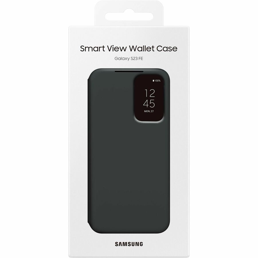 Samsung Smart View Carrying Case (Wallet) Samsung Galaxy S23 FE Smartphone, Card - Black EF-ZS711CBEGCA