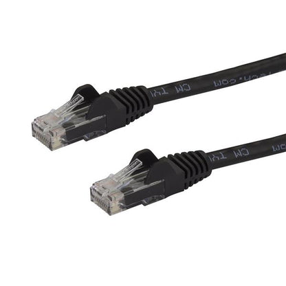 StarTech.com 1ft CAT6 Ethernet Cable - Black Snagless Gigabit - 100W PoE UTP 650MHz Category 6 Patch Cord UL Certified Wiring/TIA N6PATCH1BK