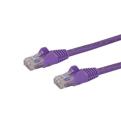 StarTech.com 1ft CAT6 Ethernet Cable - Purple Snagless Gigabit - 100W PoE UTP 650MHz Category 6 Patch Cord UL Certified Wiring/TIA N6PATCH1PL