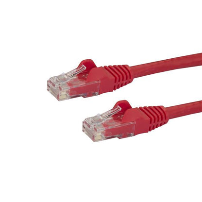 StarTech.com 25ft CAT6 Ethernet Cable - Red Snagless Gigabit - 100W PoE UTP 650MHz Category 6 Patch Cord UL Certified Wiring/TIA N6PATCH25RD