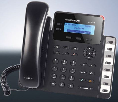 Grandstream GXP1628 IP Phone - Corded - Wall Mountable - Black GXP1628