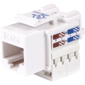 StarTech.com Cat6 RJ45 Keystone Jack White - 110 Type C6KEY110WH