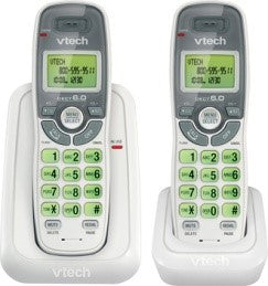 VTECH 2 Handset Cordless Phone with Caller ID/Call Waiting White