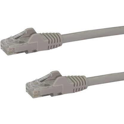 StarTech.com 12ft CAT6 Ethernet Cable - Gray Snagless Gigabit - 100W PoE UTP 650MHz Category 6 Patch Cord UL Certified Wiring/TIA N6PATCH12GR