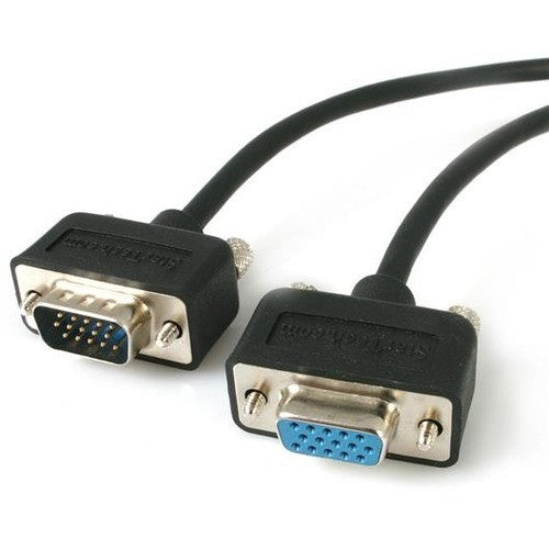 StarTech.com 15 ft Low Profile High Resolution Monitor VGA Extension Cable HD15 M/F MXT101LP15