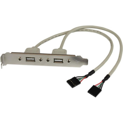 StarTech.com 2 Port USB A Female Slot Plate Adapter USBPLATE