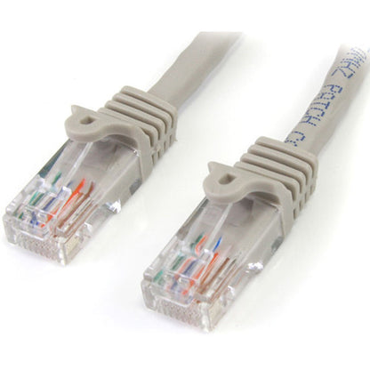 StarTech.com 100 ft Gray Snagless Cat5e UTP Patch Cable 45PATCH100GR