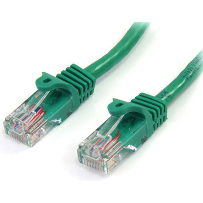 StarTech.com 3 ft Green Cat5e Snagless UTP Patch Cable 45PATCH3GN