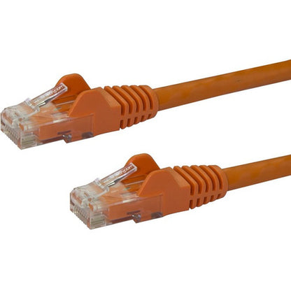 StarTech.com 12ft CAT6 Ethernet Cable - Orange Snagless Gigabit - 100W PoE UTP 650MHz Category 6 Patch Cord UL Certified Wiring/TIA N6PATCH12OR