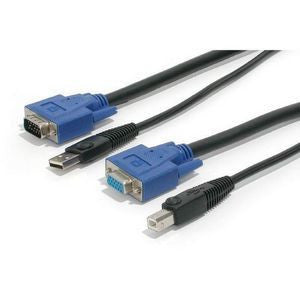 StarTech.com 15 ft 2-in-1 Universal USB KVM Cable SVUSB2N1_15