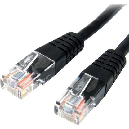 StarTech.com 25 ft Black Molded Cat5e UTP Patch Cable M45PATCH25BK