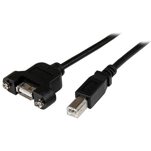 StarTech.com 3 ft Panel Mount USB Cable A to B - F/M USBPNLAFBM3