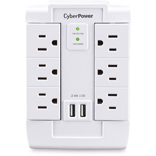 CyberPower Professional CSP600WSURC2 6 Outlets Surge Suppressor/Protector CSP600WSURC2