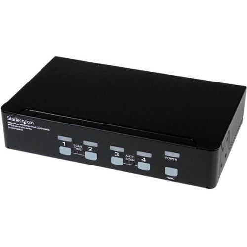 StarTech.com 4 Port High Resolution USB DVI Dual Link KVM Switch with Audio SV431DVIUAHR