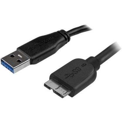 StarTech.com 1m (3ft) Slim SuperSpeed USB 3.0 A to Micro B Cable - M/M USB3AUB1MS