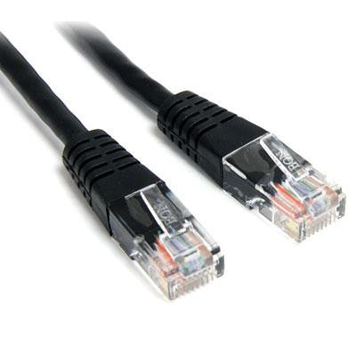 StarTech.com 15 ft Black Molded Cat5e UTP Patch Cable M45PATCH15BK