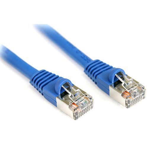 StarTech.com 3 ft Cat5e Blue Snagless Shielded RJ45 F/UTP Cat 5e Patch Cable - 3ft Patch Cord S45PATCH3BL