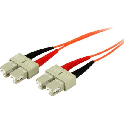 StarTech.com 5m Fiber Optic Cable - Multimode Duplex 50/125 - OFNP Plenum - SC/SC - OM2 - SC to SC Fiber Patch Cable 50FIBPSCSC5