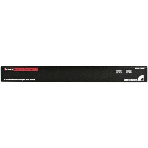 StarTech.com 8 Port Rackmount USB PS/2 Digital IP KVM Switch SV841HDIE