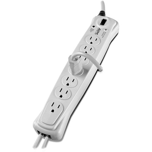 APC by Schneider Electric Basic Surge 7 Outlet W/Tel 10 Ft Cord 120V P7T10