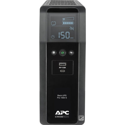 APC by Schneider Electric Back UPS PRO 1500VA Line Interactive Tower UPS BR1500MS2