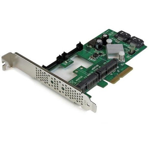 StarTech.com 2 Port PCI Express 2.0 SATA III 6Gbps RAID Controller Card w/ 2 mSATA Slots and HyperDuo SSD Tiering PEXMSATA3422