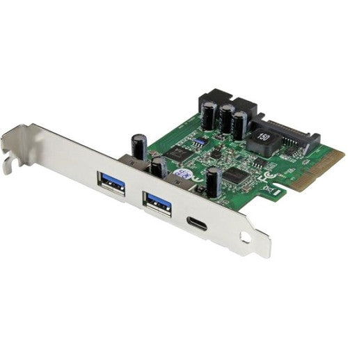 StarTech.com USB 3.1 PCIe Card - 5 Port - USB 3.1 Gen 2 (10Gbps) - 1x USB-C, 2x USB-A + 1x 2 Port IDC (5Gbps) - USB-C Card - USB 3.1 Controller PEXUSB312EIC