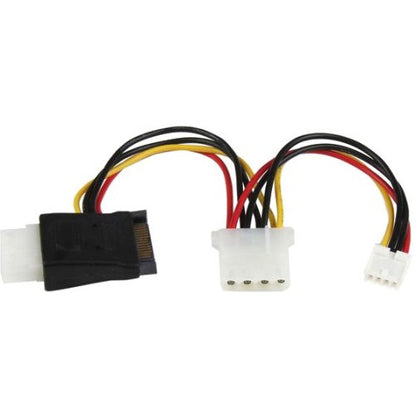 StarTech.com LP4 to SATA Power Cable Adapter with Floppy Power LP4SATAFMD