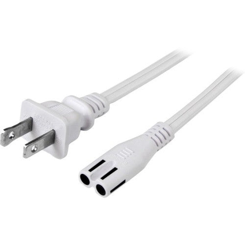 Star Tech.com 6 ft White Standard Laptop Power Cord - NEMA 1-15P to C7 PXT101NB6W