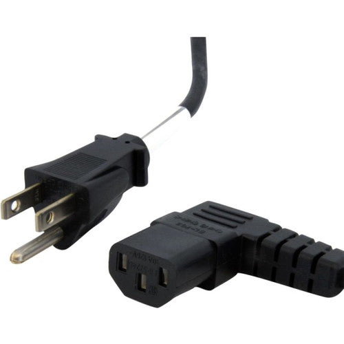 StarTech.com 10ft (3m) Computer Power Cord, NEMA 5-15P to Right Angle C13, 10A 125V, 18AWG, Replacement AC Power Cord, Monitor Power Cable PXT101L10