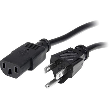 StarTech.com 25ft(7.6m) Computer Power Cord, NEMA 5-15P to C13, 10A 125V 18AWG, Black Replacement AC PC Power Cord, TV/Monitor Power Cable PXT10125