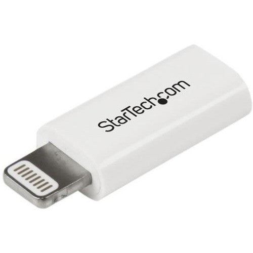 StarTech.com White Apple 8-pin Lightning Connector to Micro USB Adapter for iPhone / iPod / iPad USBUBLTADPW