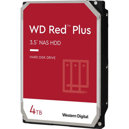 WD Red Plus WD40EFZX 4 TB Hard Drive - 3.5" Internal - SATA (SATA/600) - Conventional Magnetic Recording (CMR) Method WD40EFZX