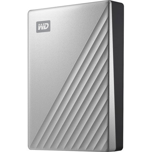 WD My Passport Ultra WDBFTM0040BSL 4 TB Portable Hard Drive - External - Silver WDBFTM0040BSL-WESN