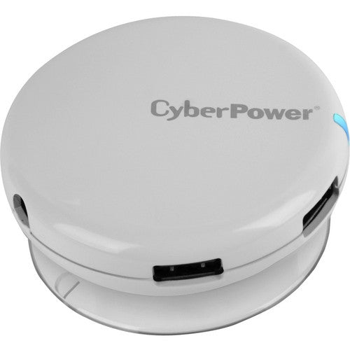 CyberPower USB 3.0 Superspeed Hub with 4 Ports and 3.6A AC Charger - White CPH430PW