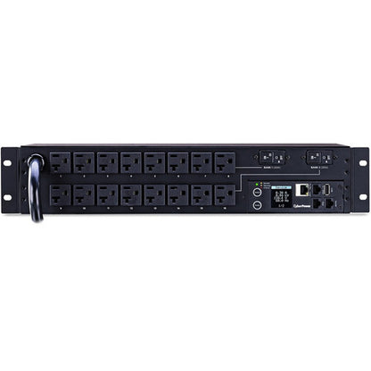 CyberPower PDU31003 Monitored PDU, 100-120V, 30A, 16 NEMA 5-20R Outlets, 2U Rackmount PDU31003