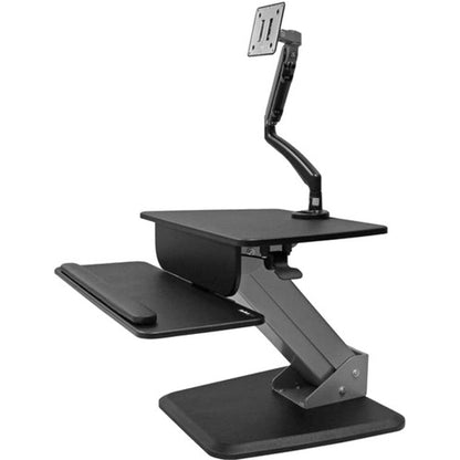 StarTech.com Sit-to-Stand Workstation with Full-Motion Articulating Monitor Arm - One-Touch Height Adjustment BNDSTSSLIM